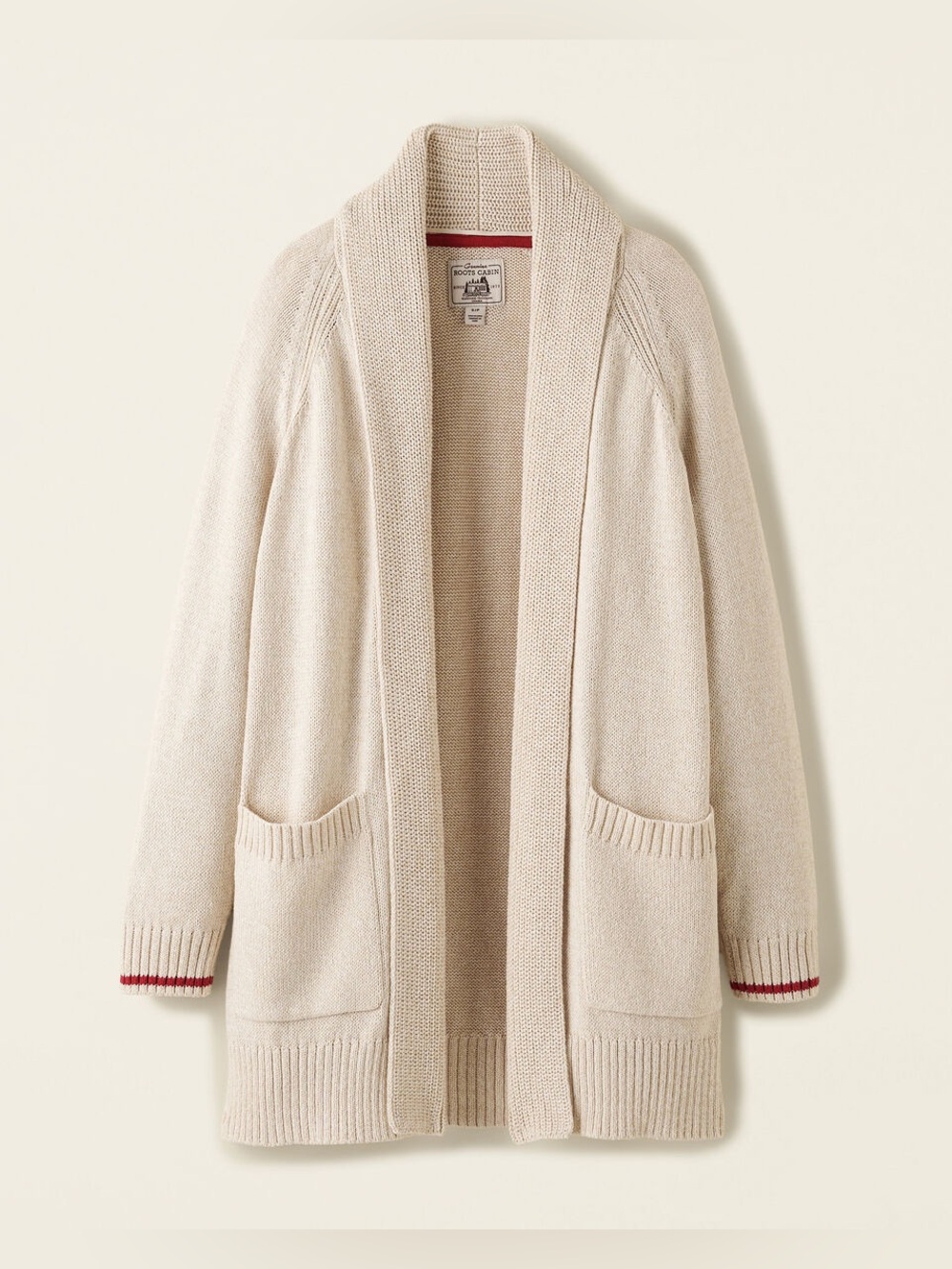 Roots 2XS Open-Front Shawl Collar Women’s Sweater Cardigan